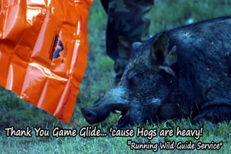 Game  Glide Game Sled with Big Hog